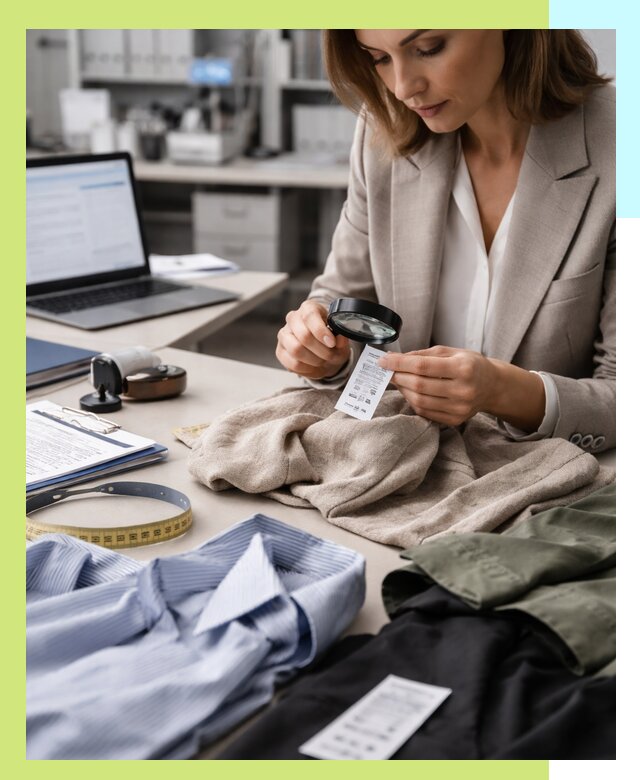 Сертификация одежды и текстиля в Гае, быстрая экспертиза