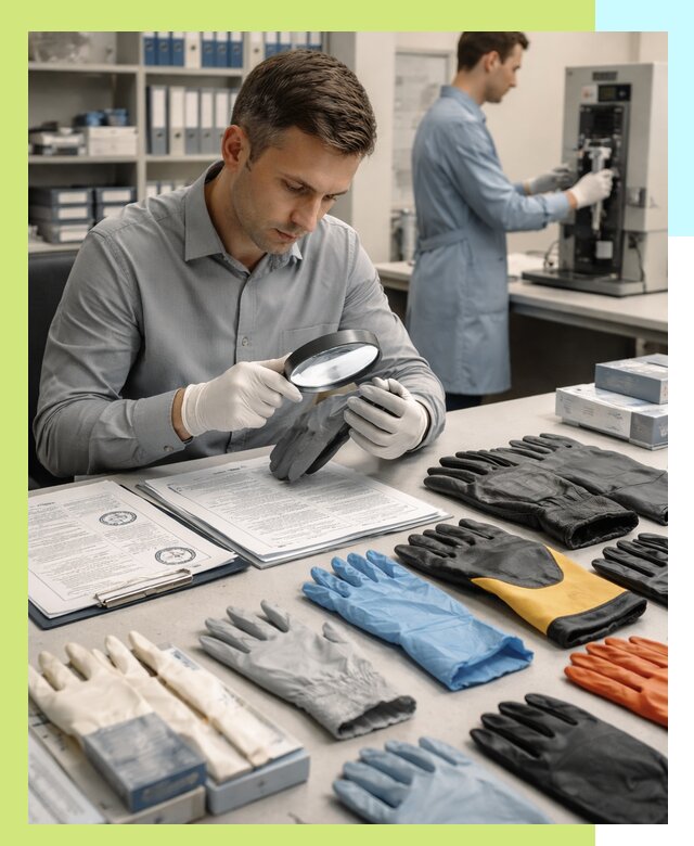 Сертификация перчаток и средств защиты продукции в Гае