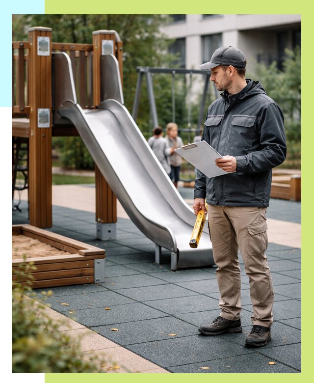 Сертификация детских площадок в Гае от 25415 р. | Алешин-Гай