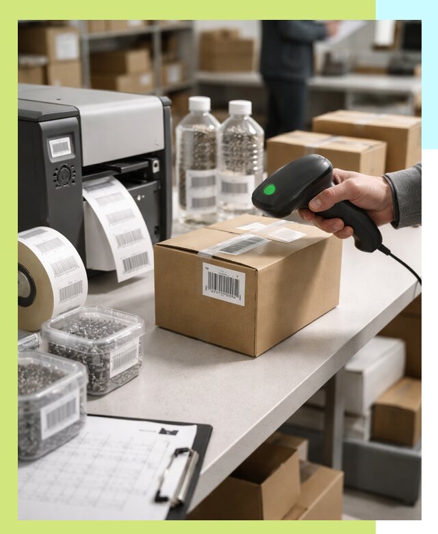 Штрихкодирование продукции и маркировка для продажи в Гае