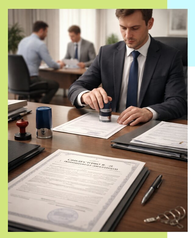 Оформление свидетельства о государственной регистрации в Гае