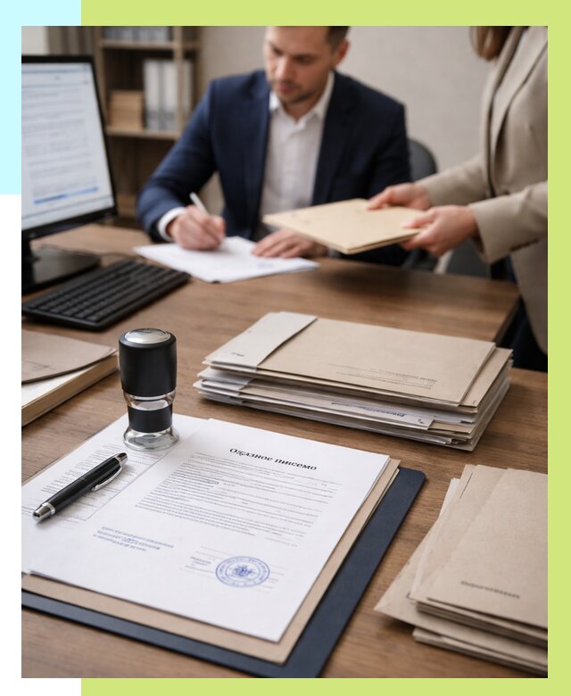 Отказное письмо для таможни в Гае от 3050 р, Алешин-Гай