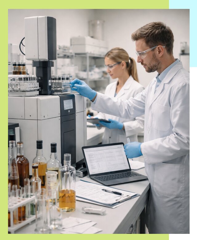 Выдача заключения о спиртосодержании продукции в Гае