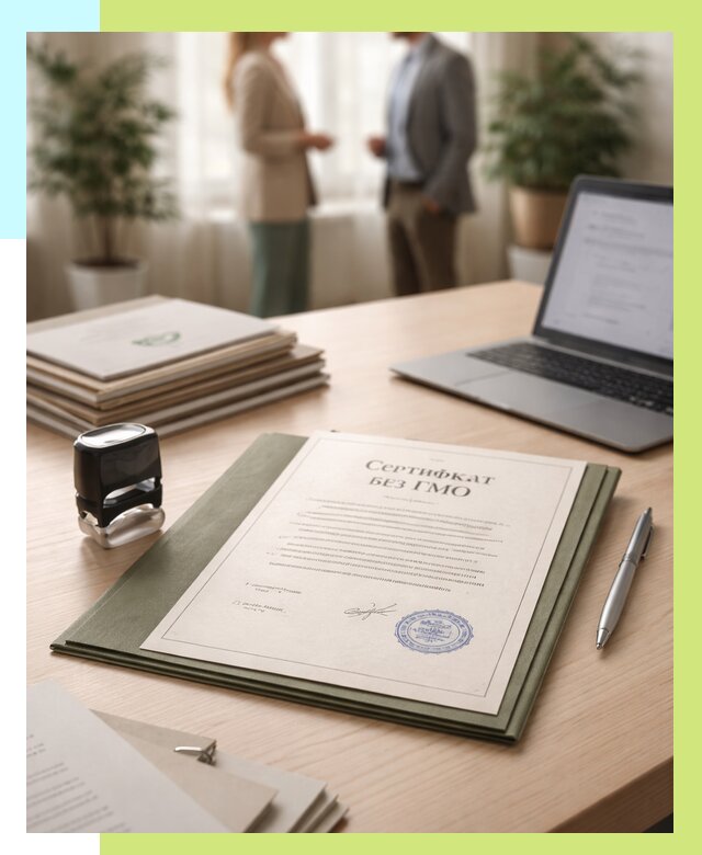 Сертификат без ГМО в Гае от 7625 р. оформить срочно Алешин-Гай