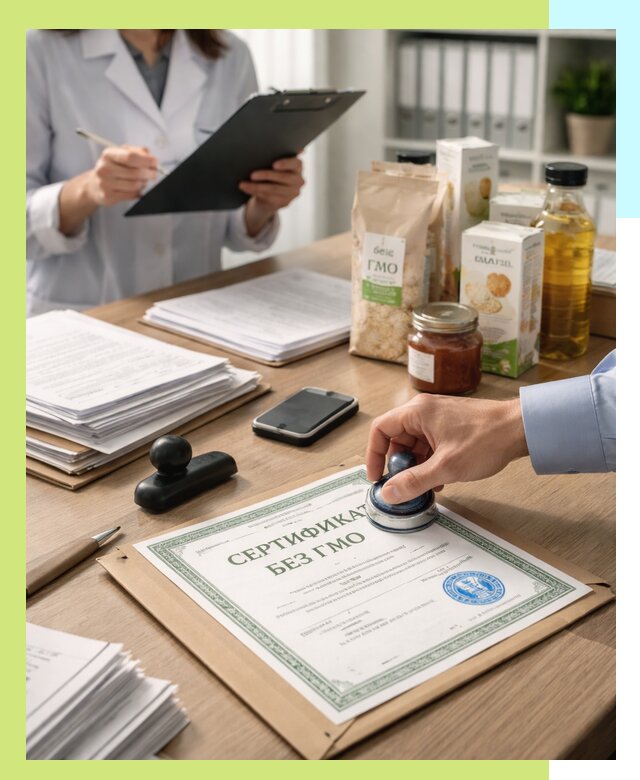 Получение сертификата Без ГМО для продукции в Гае